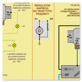 Regulator prądnicy R15k (Syrena, Żuk, ...) - Test i przykład z innym typem prądnicy. Dodatkowo - tylko przykładowe podpięcie złego regulatora by układ działał ...